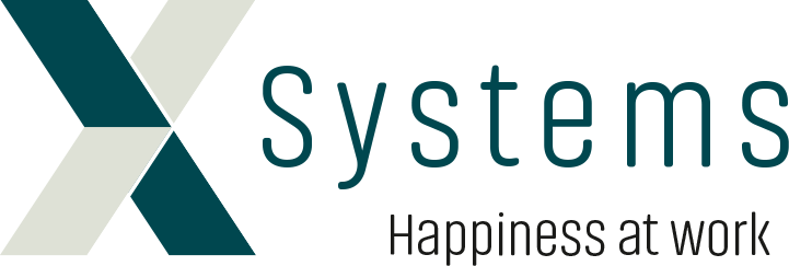 X Systems, Happiness at work Logo