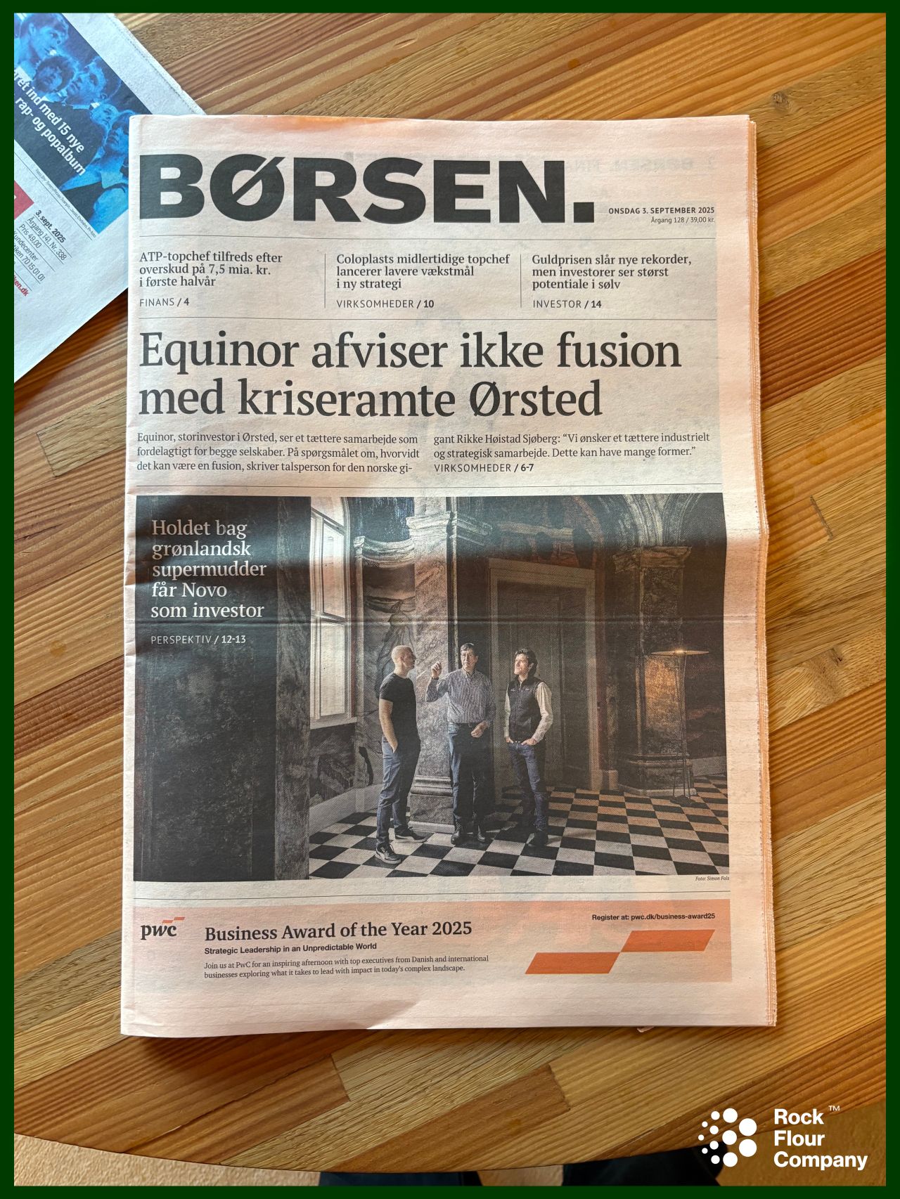 Rock Flour Company på forsiden af Børsen