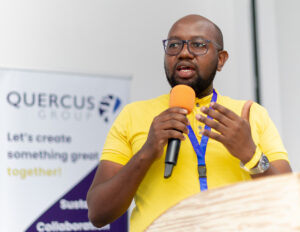 Man speaking at I4WASH conference
