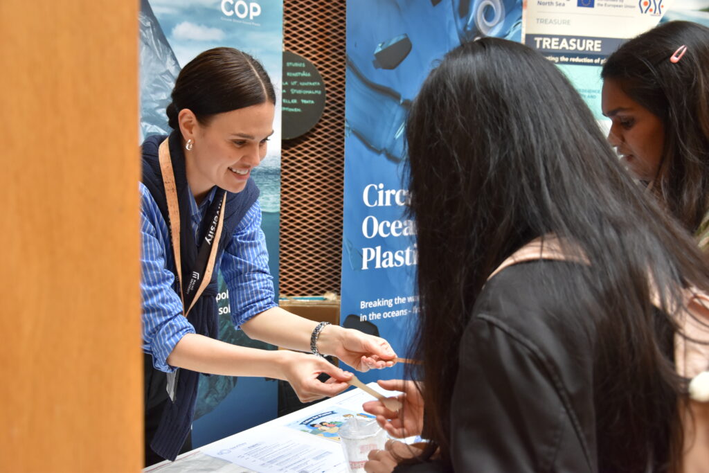 COP project booth at Flow of Plastic