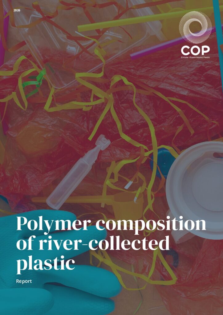 Polymer composition of river-collected plastic