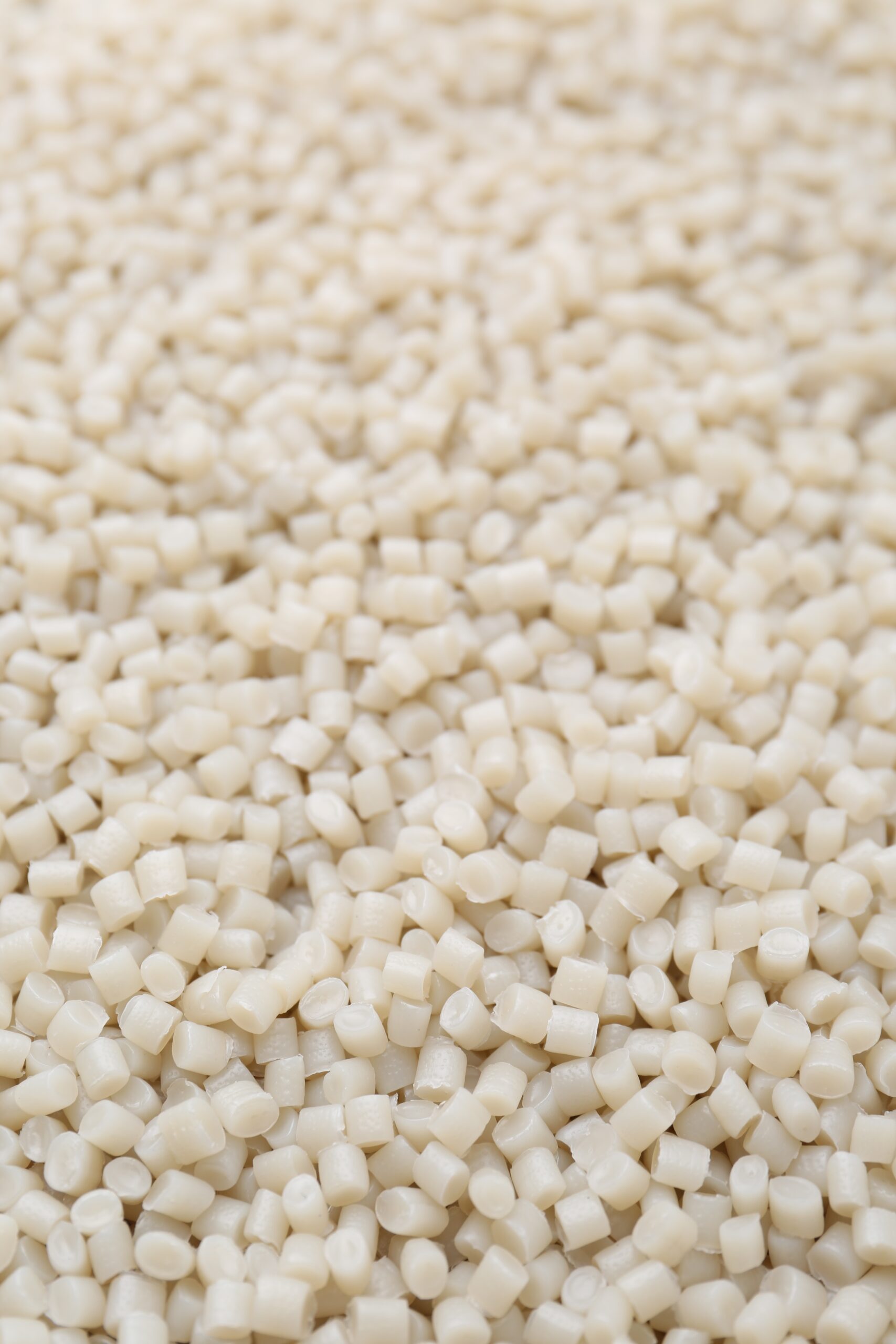 Virgin off-white PHA plastic pellets